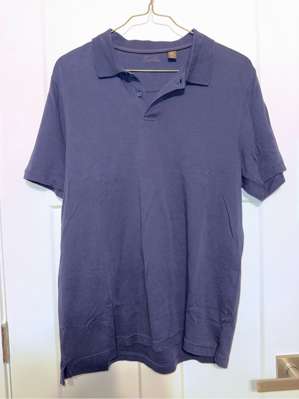 Tasso Elba Men's Polo Shirt in navy Pima cotton